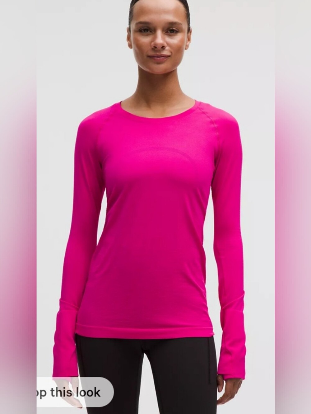 Lululemon Swiftly Tech Long-Sleeve Shirt size 14 Magenta NWT